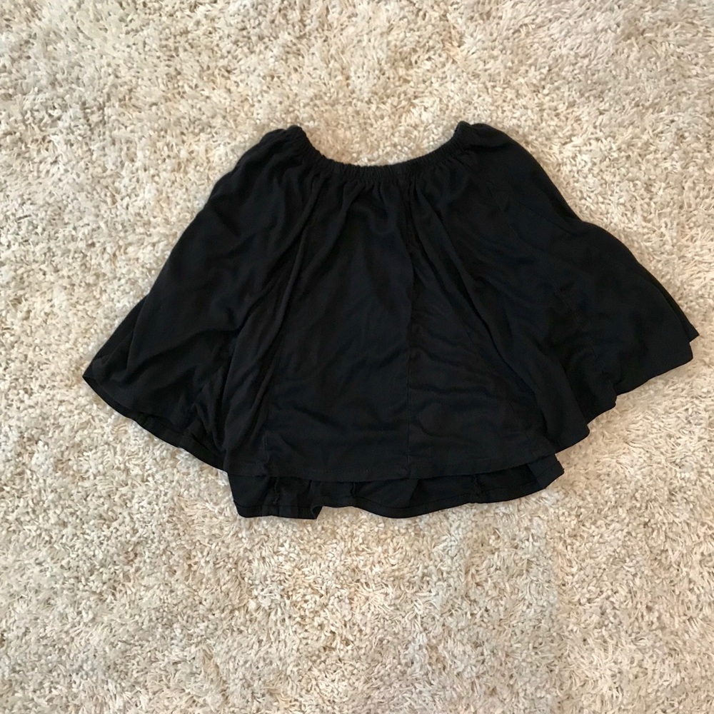 Brandy Melville black velvet skirt